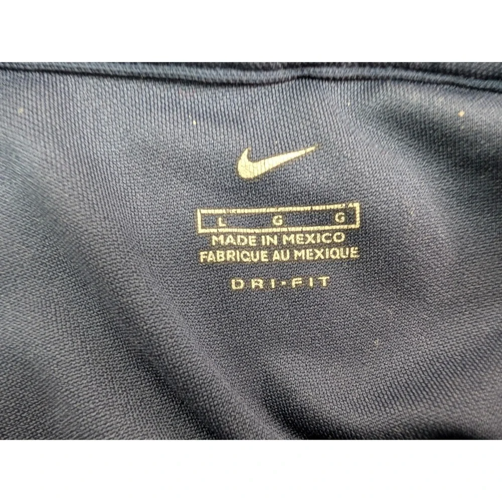 Nike Men's Dri-FIT Short Sleeve Athletic‎ Swoosh Logo T-Shirt Navy Blue Size L